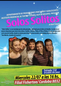 Solos solitos fisherton afiche